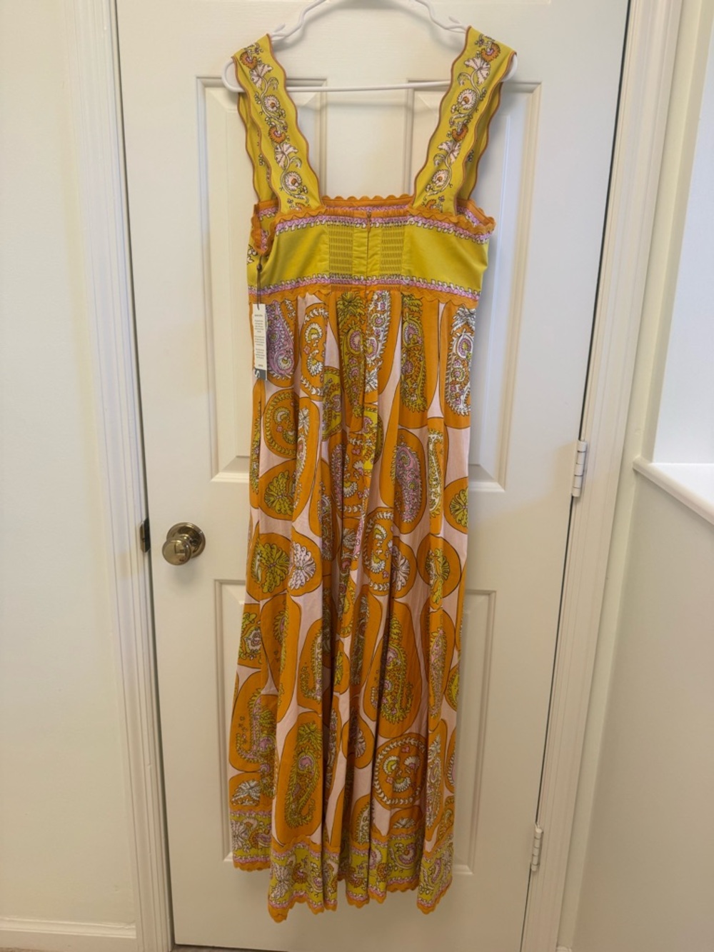 Alemais Orange Paisley Midi Dress - Picture 5 of 6